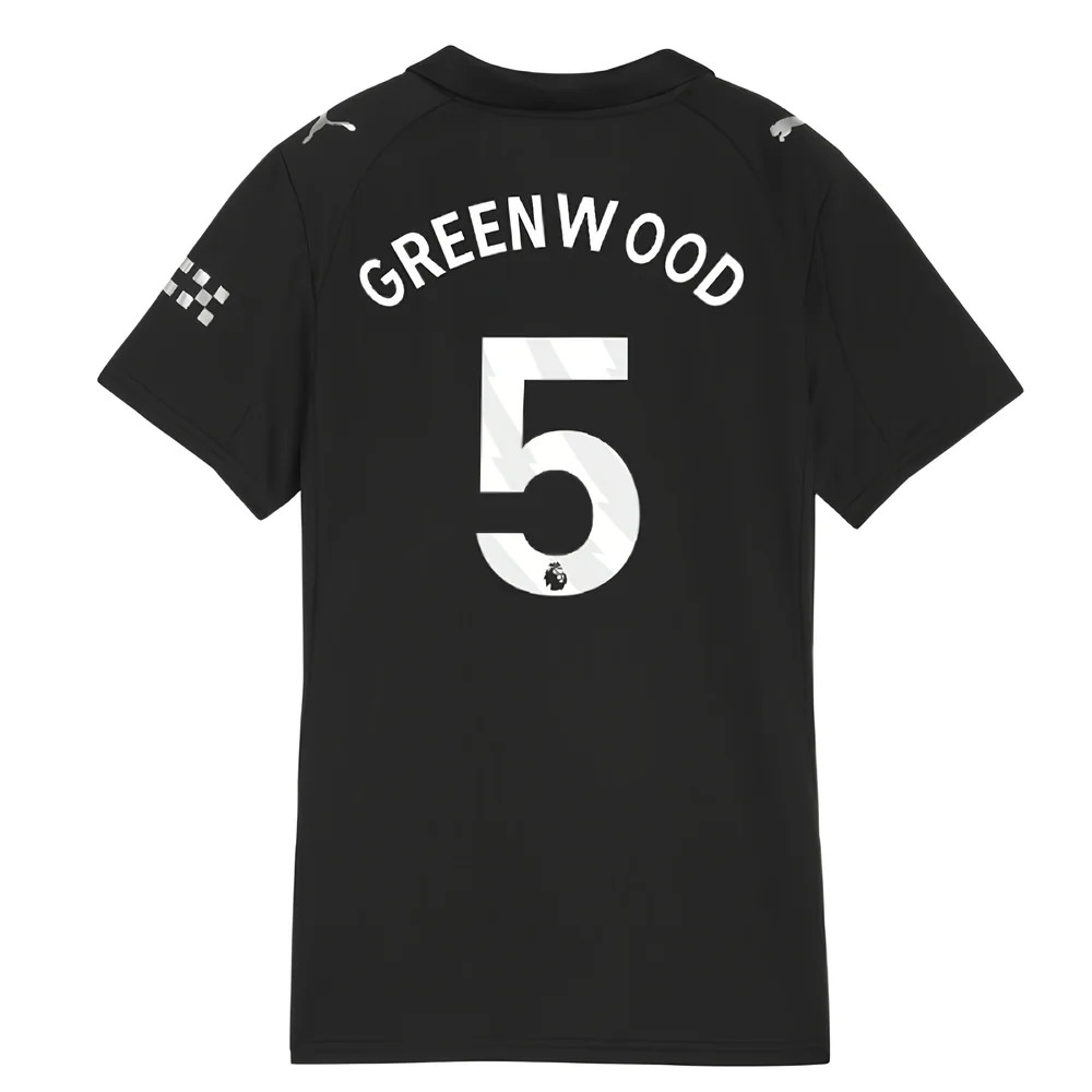 2025-2026 Man City Away Shirt (Womens) (Greenwood 5)