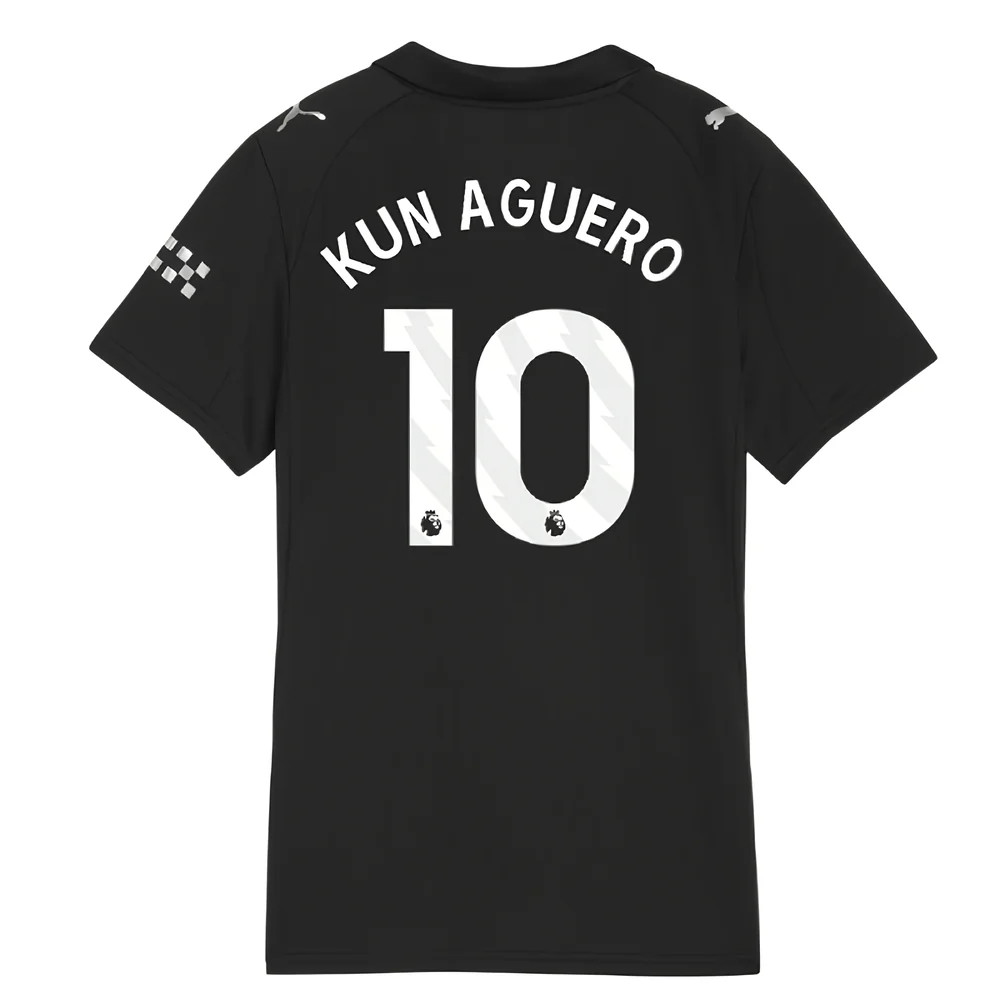 2025-2026 Man City Away Shirt (Womens) (Kun Aguero 10)