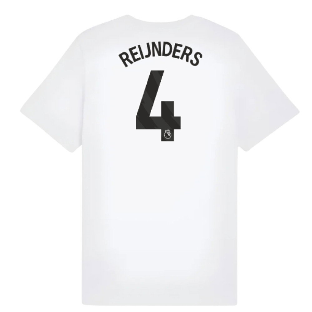 2025-2026 Man City FtblESS Tee (White) - Kids (Reijnders 4)