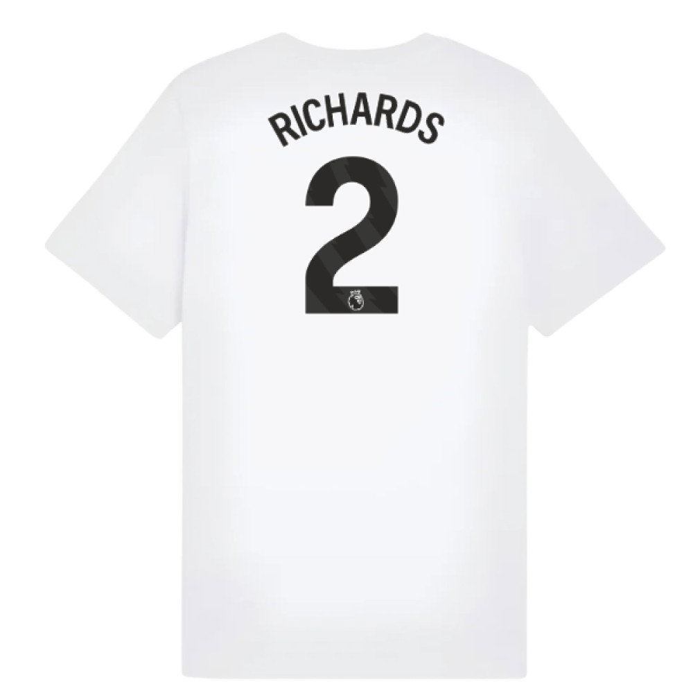 2025-2026 Man City FtblESS Tee (White) - Kids (Richards 2)