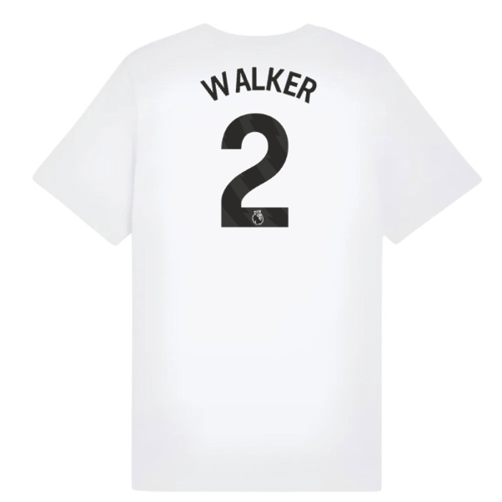 2025-2026 Man City FtblESS Tee (White) - Kids (Walker 2)
