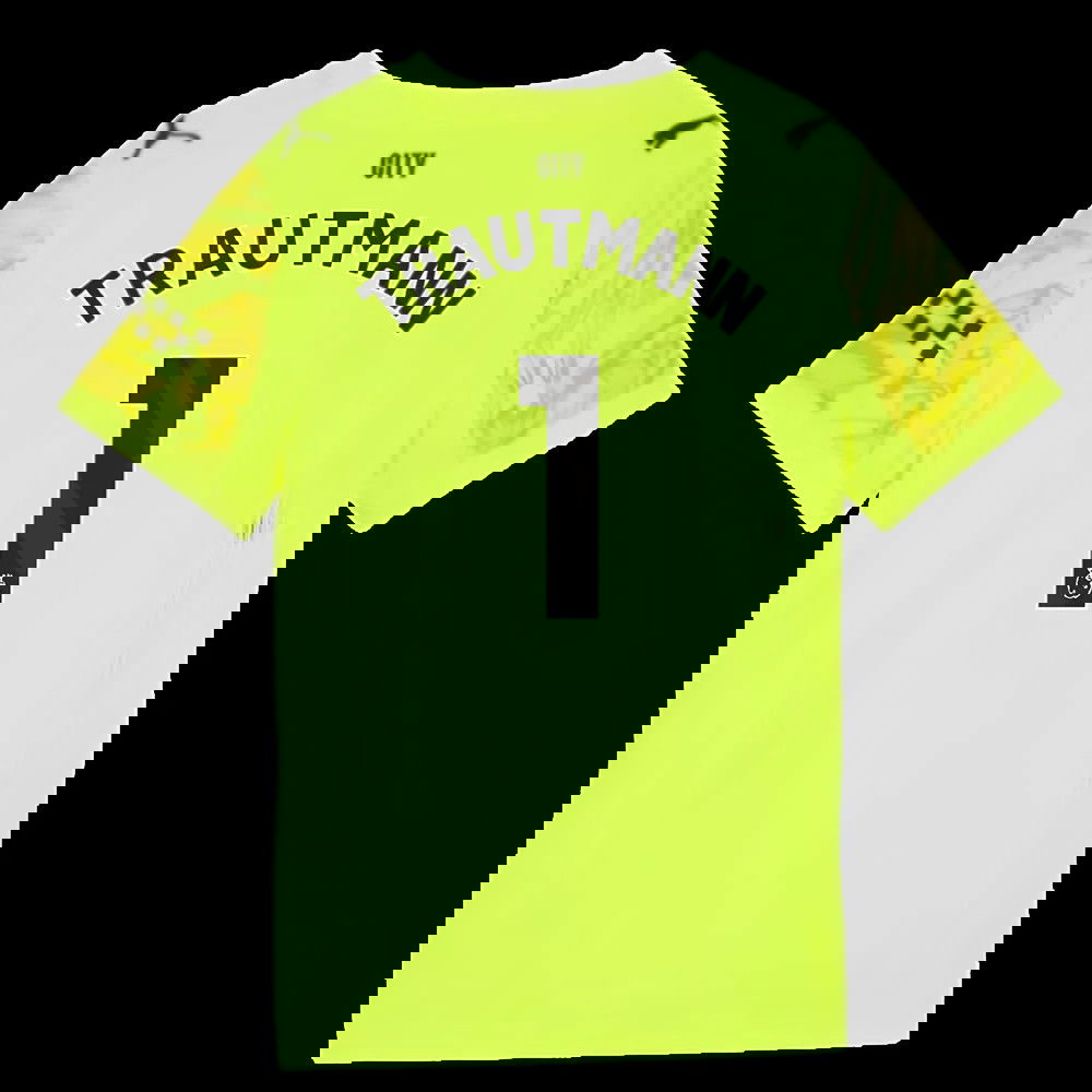 2025-2026 Man City Goalkeeper Third Shirt (Yellow) - Kids (Trautmann 1)