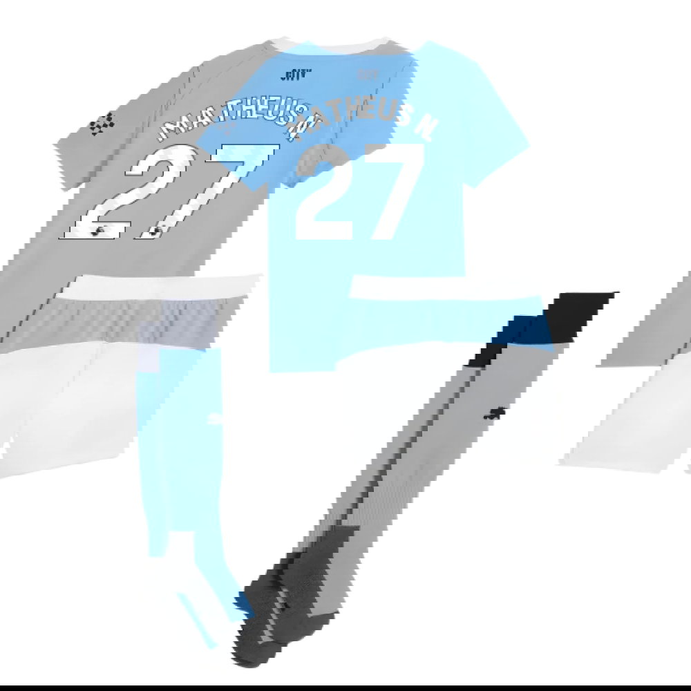 2025-2026 Man City Home Mini Kit (Matheus N. 27)