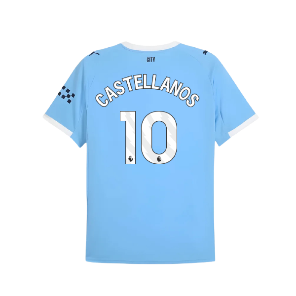 2025-2026 Man City Home Shirt (Castellanos 10)