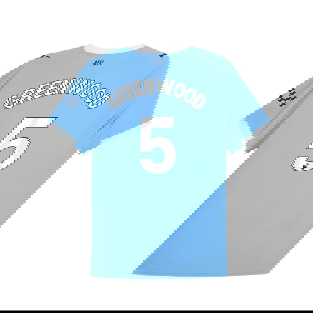 2025-2026 Man City Home Shirt (Greenwood 5)