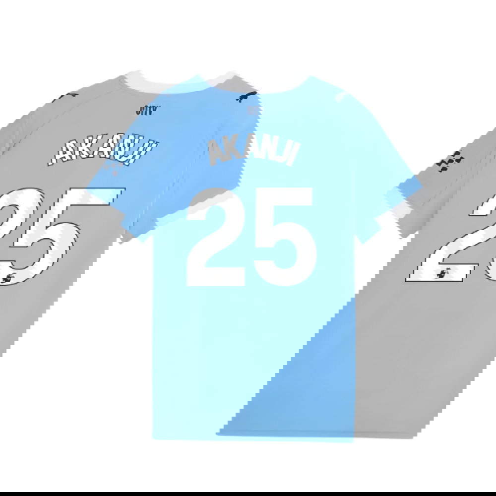 2025-2026 Man City Home Shirt (Kids) (Akanji 25)