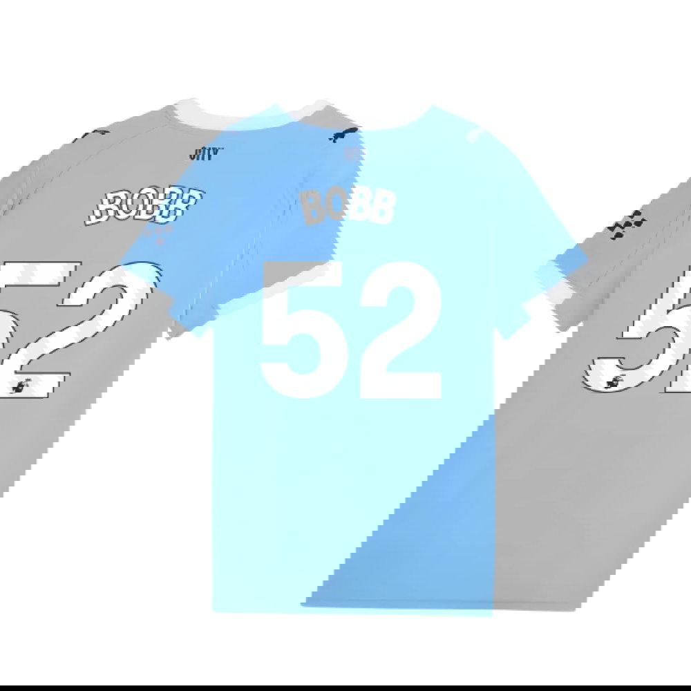 2025-2026 Man City Home Shirt (Kids) (Bobb 52)