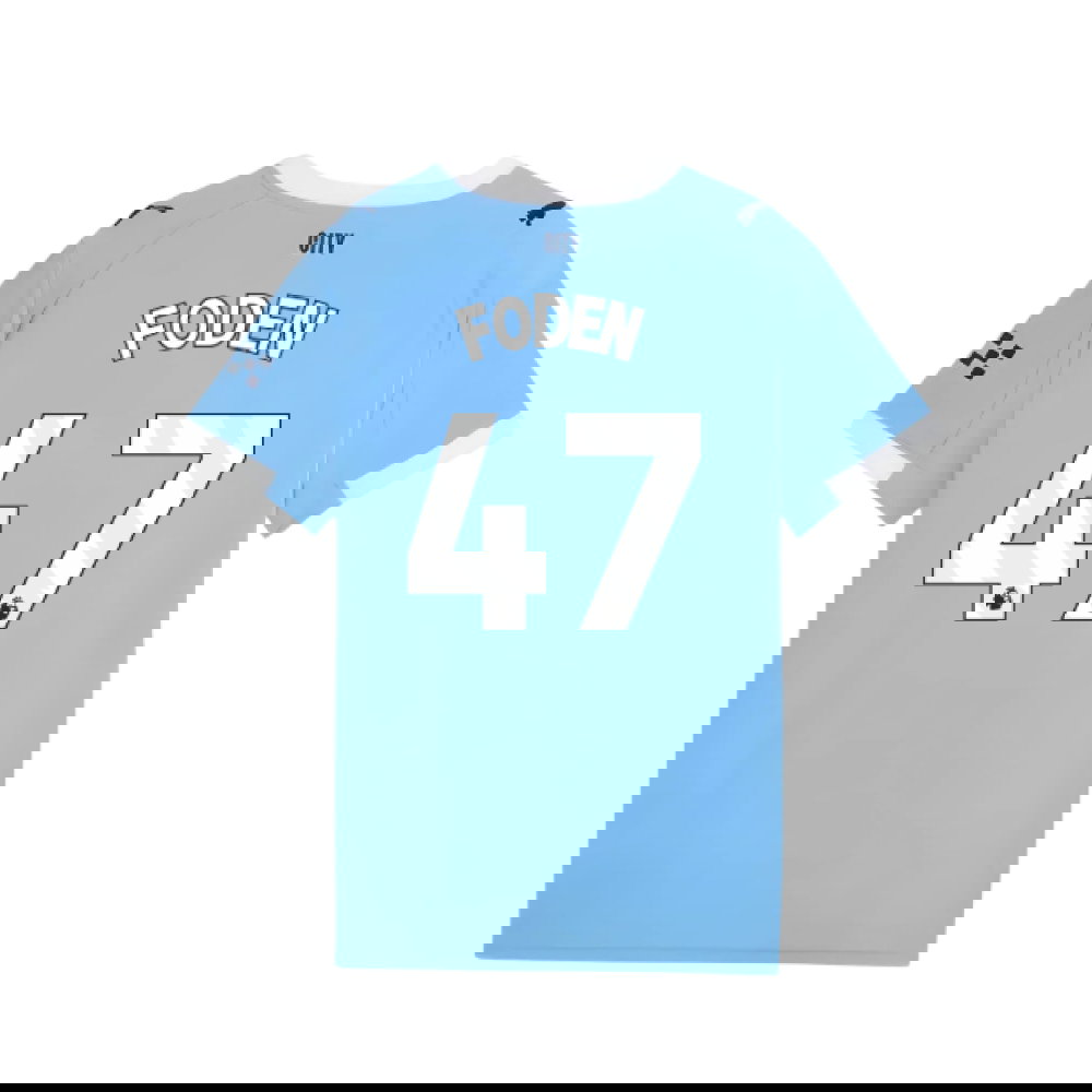 2025-2026 Man City Home Shirt (Kids) (Foden 47)