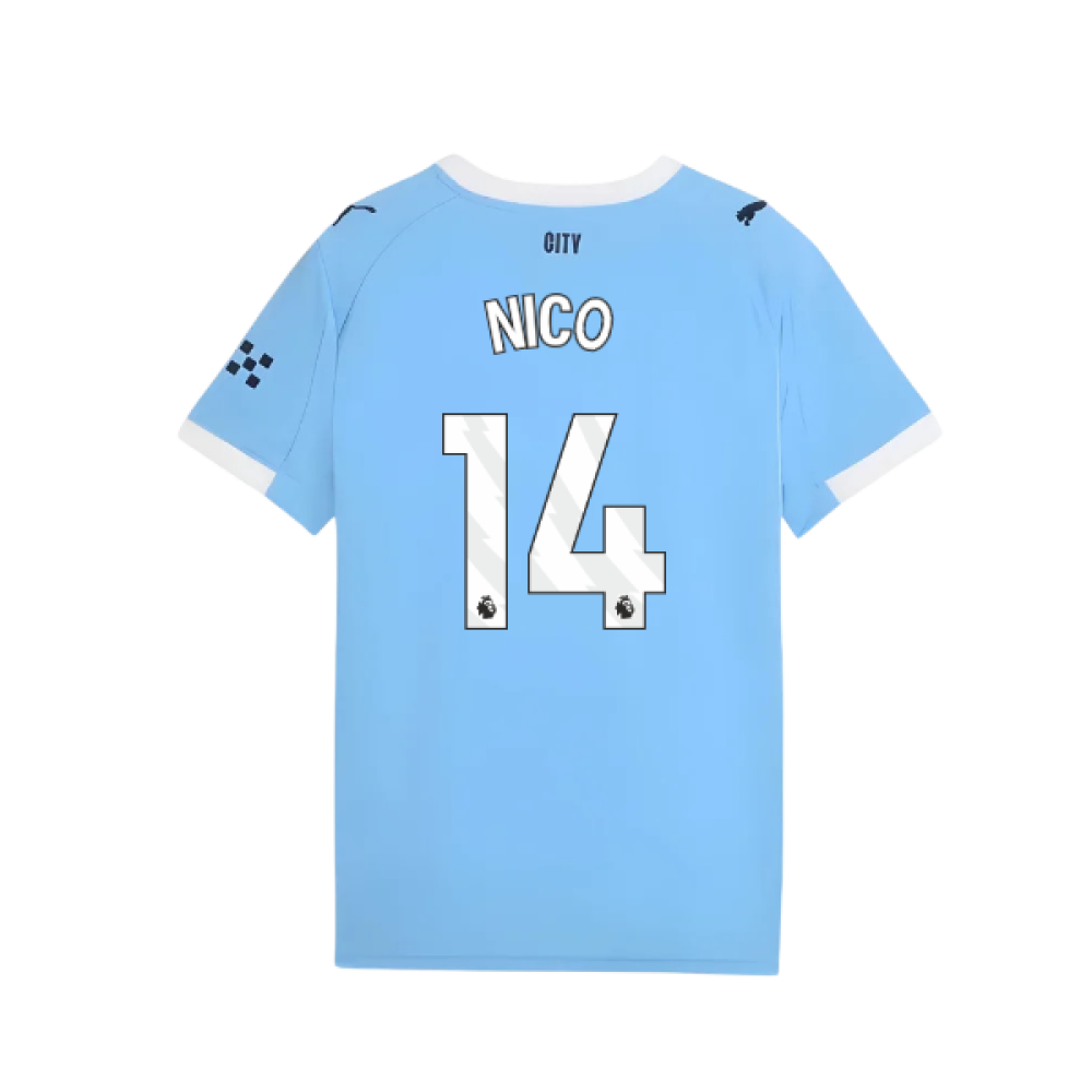 2025-2026 Man City Home Shirt (Kids) (Nico 14)