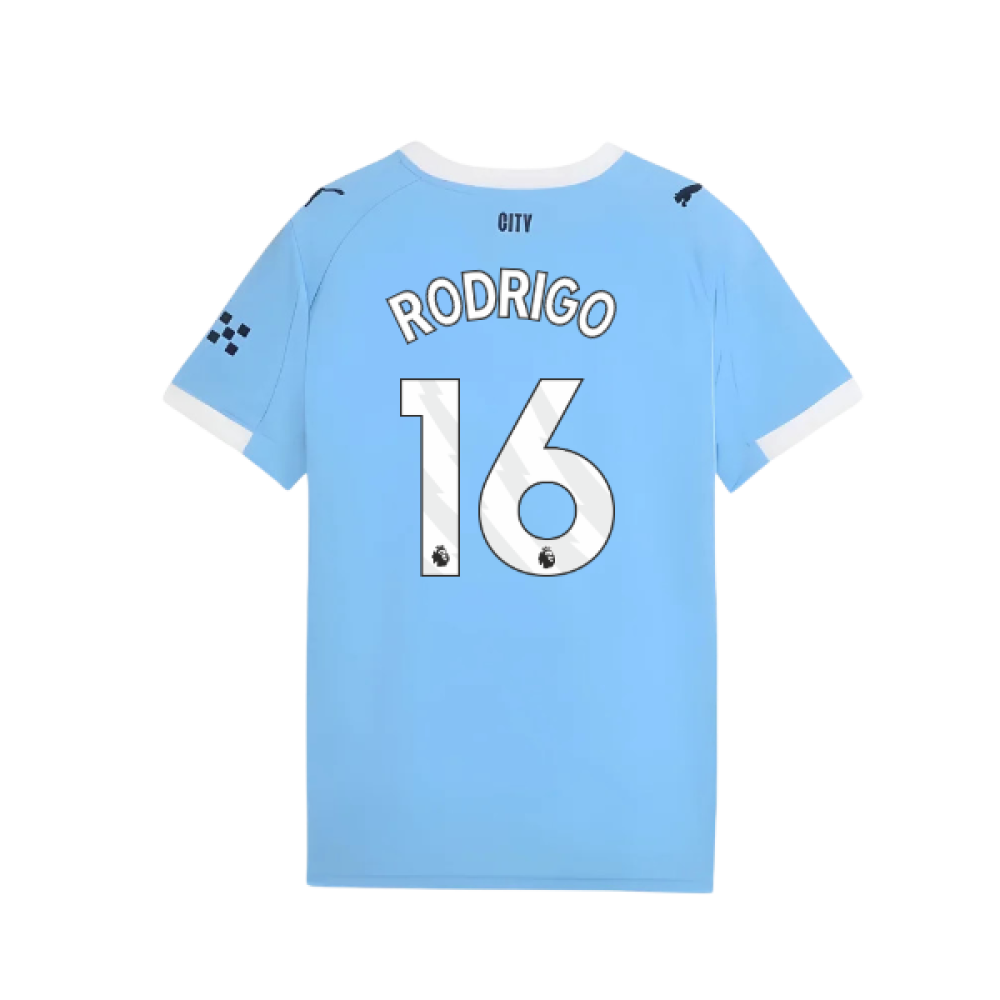 2025-2026 Man City Home Shirt (Kids) (Rodrigo 16)