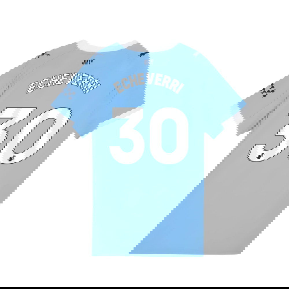 2025-2026 Man City Home Shirt (Womens) (Echeverri 30)
