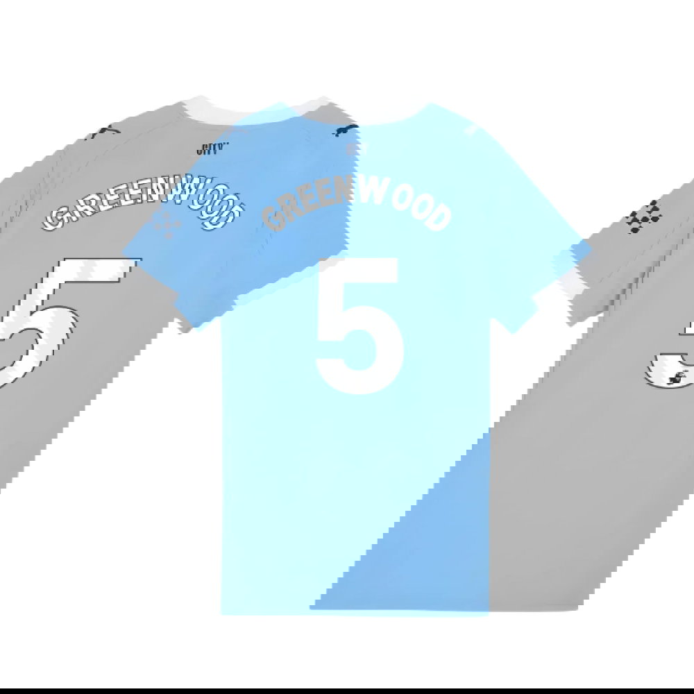 2025-2026 Man City Home Shirt (Womens) (Greenwood 5)