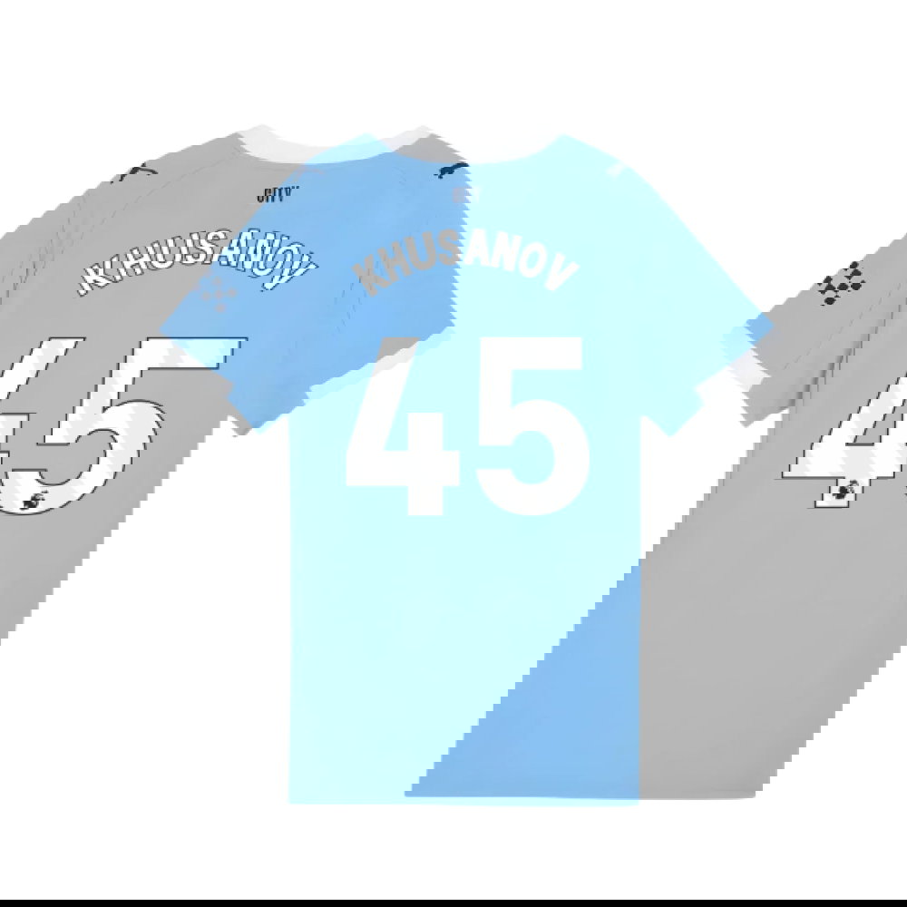 2025-2026 Man City Home Shirt (Womens) (Khusanov 45)