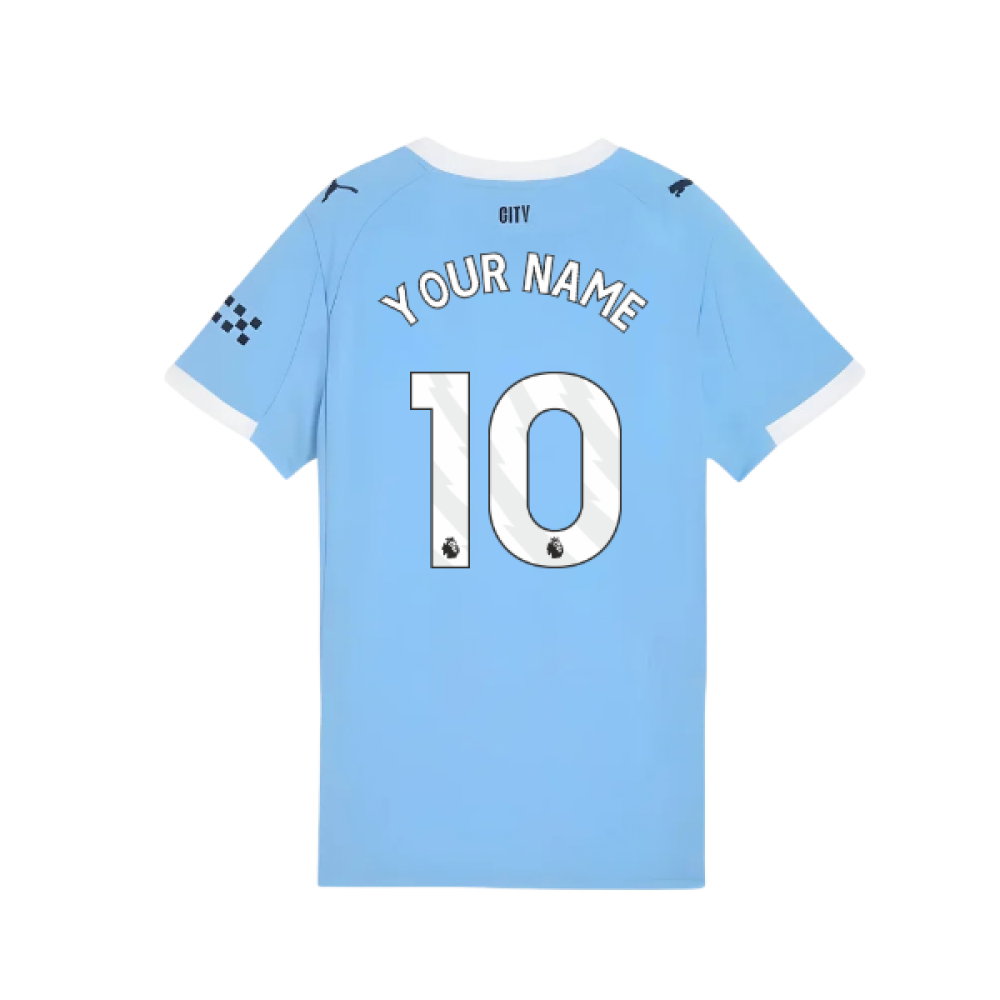 2025-2026 Man City Home Shirt (Womens) (Your Name)