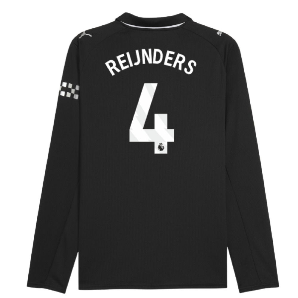 2025-2026 Man City Long Sleeve Away Shirt (Reijnders 4)