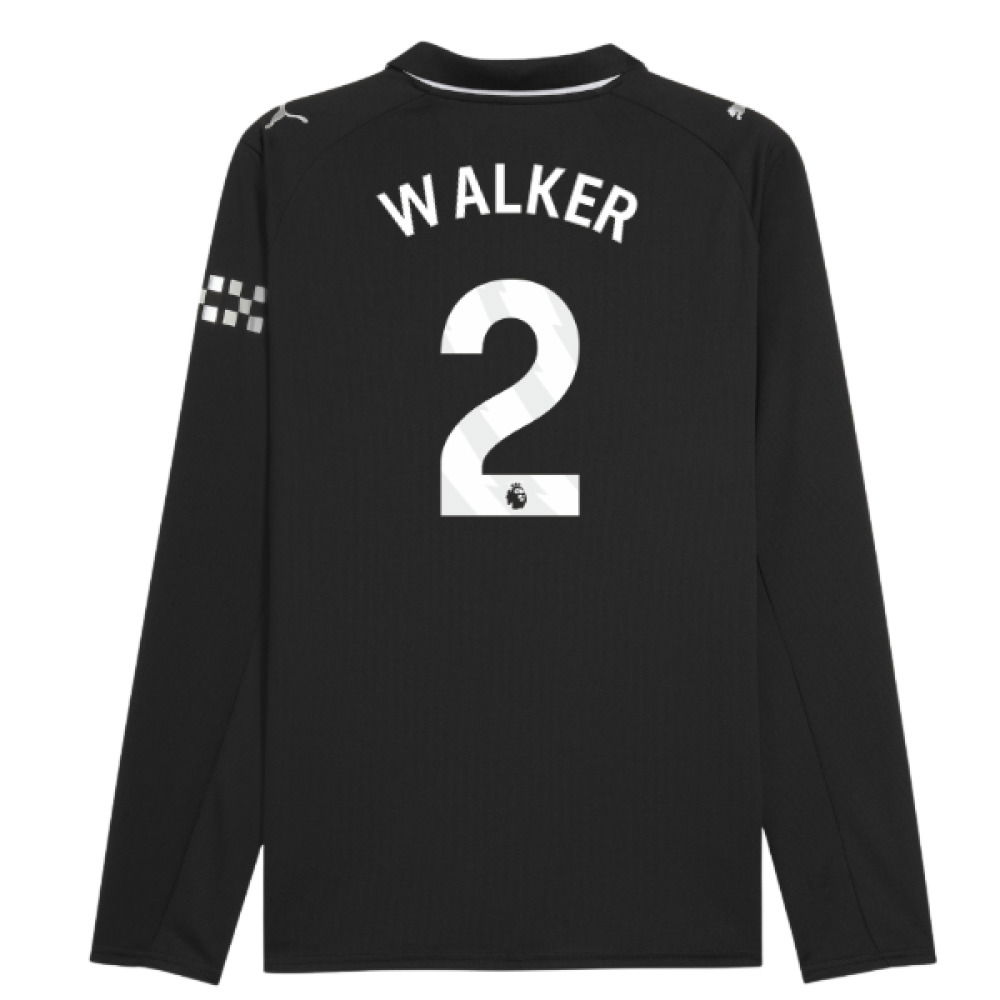 2025-2026 Man City Long Sleeve Away Shirt (Walker 2)