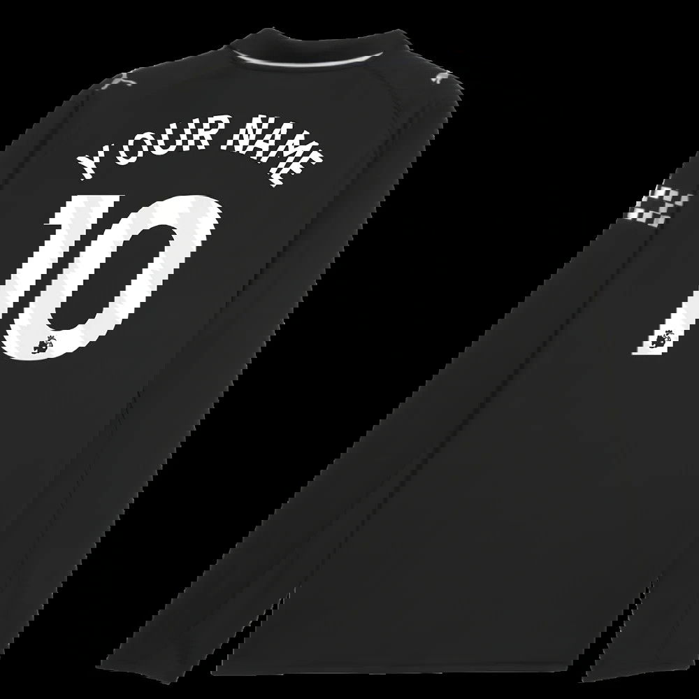2025-2026 Man City Long Sleeve Away Shirt (Your Name)