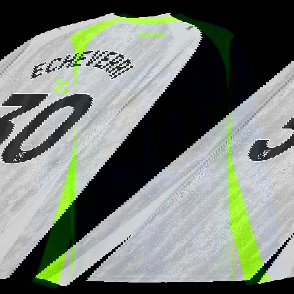 2025-2026 Man City Long Sleeve Third Shirt (Echeverri 30)