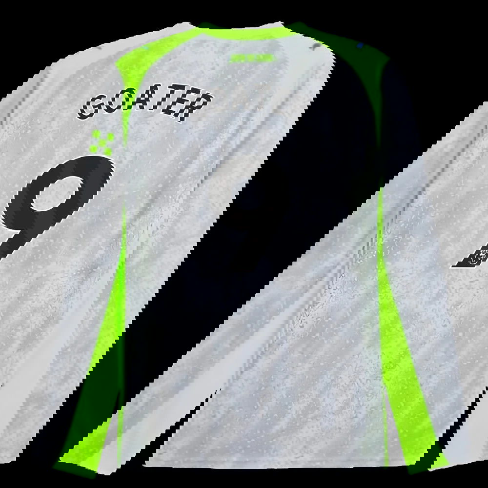 2025-2026 Man City Long Sleeve Third Shirt (Goater 9)