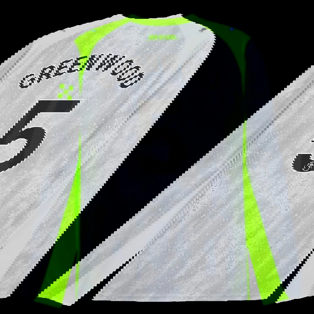 2025-2026 Man City Long Sleeve Third Shirt (Greenwood 5)