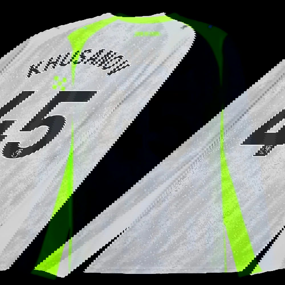 2025-2026 Man City Long Sleeve Third Shirt (Khusanov 45)