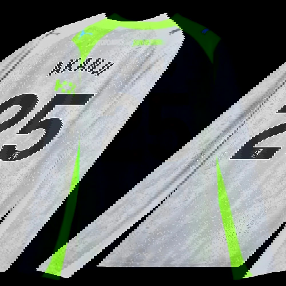 2025-2026 Man City Long Sleeve Third Shirt (Kids) (Akanji 25)