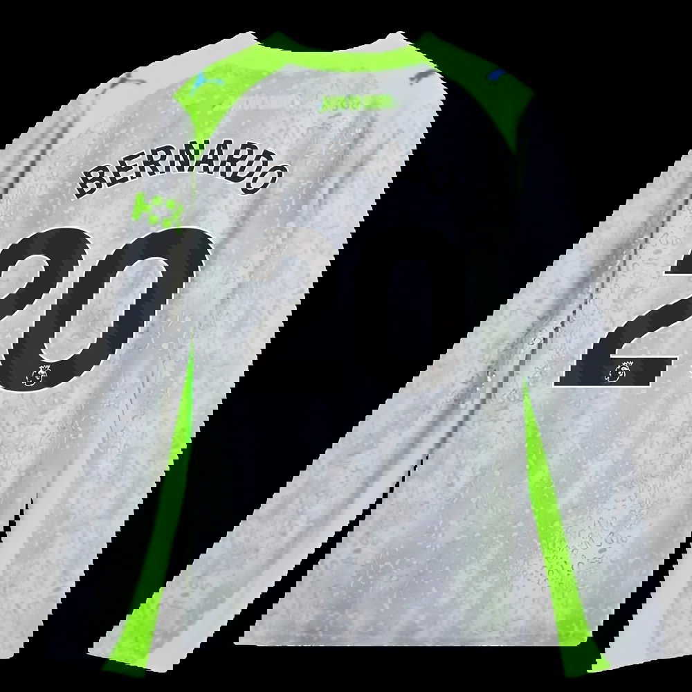 2025-2026 Man City Long Sleeve Third Shirt (Kids) (Bernardo 20)