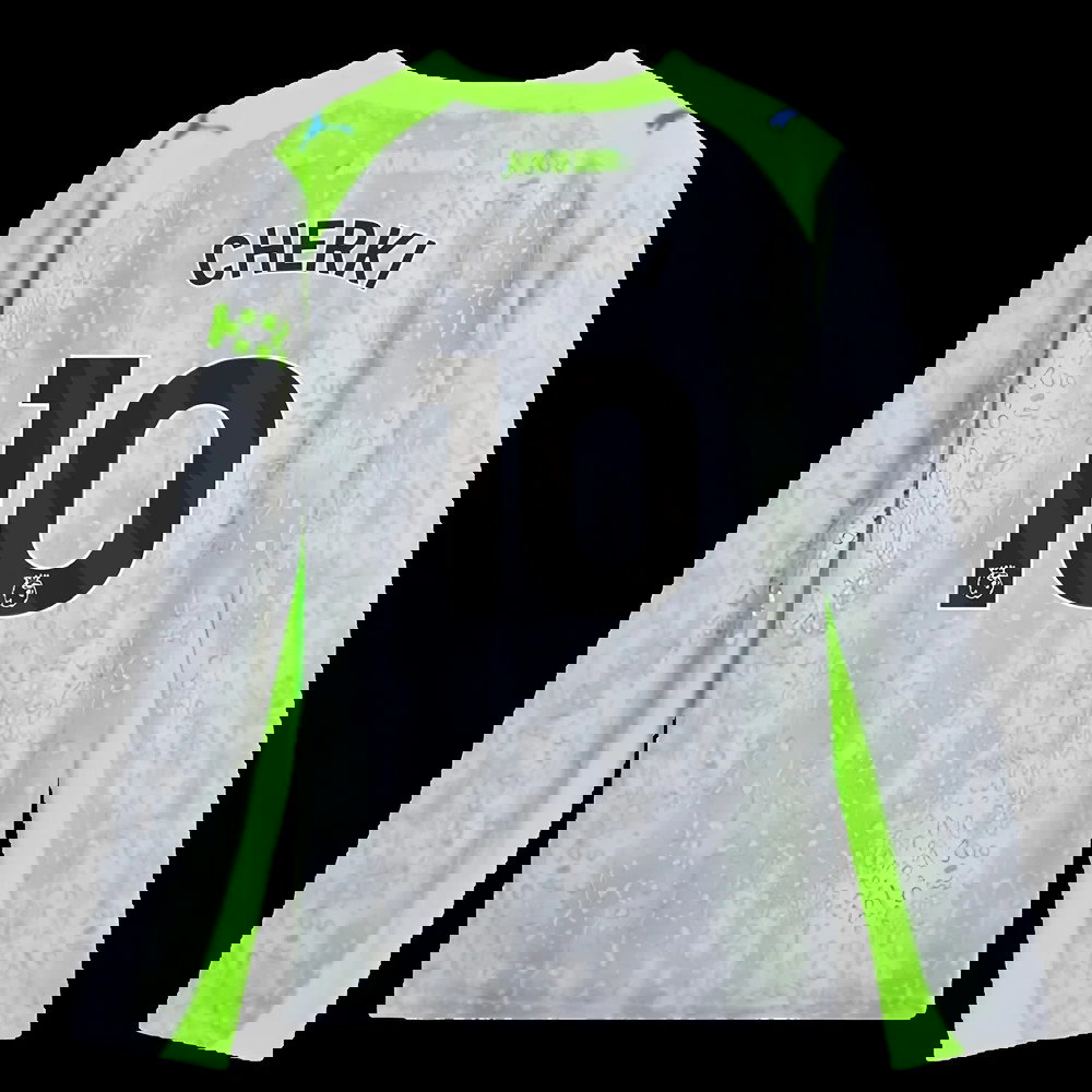 2025-2026 Man City Long Sleeve Third Shirt (Kids) (Cherki 10)