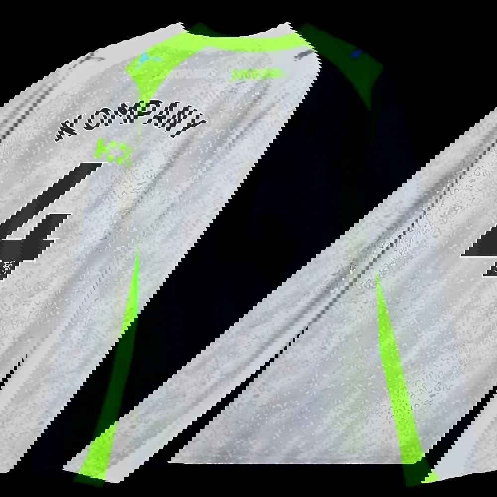 2025-2026 Man City Long Sleeve Third Shirt (Kids) (Kompany 4)