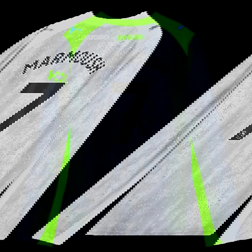 2025-2026 Man City Long Sleeve Third Shirt (Kids) (Marmoush 7)