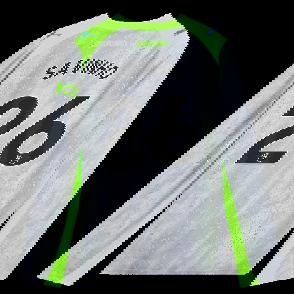 2025-2026 Man City Long Sleeve Third Shirt (Kids) (Savinho 26)