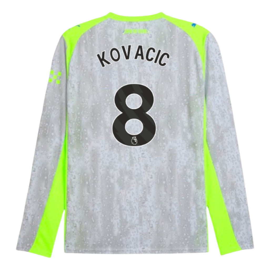 2025-2026 Man City Long Sleeve Third Shirt (Kovacic 8)