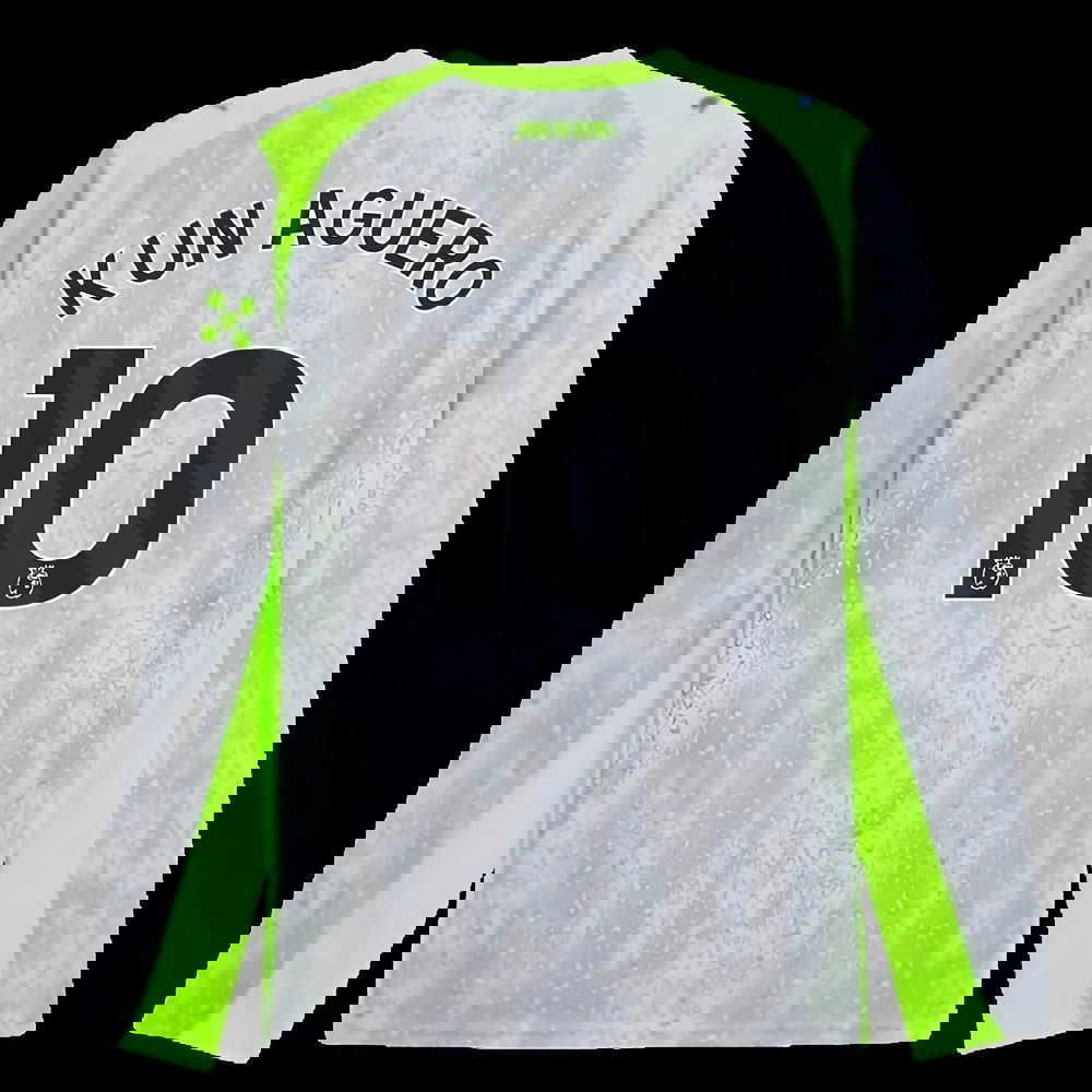 2025-2026 Man City Long Sleeve Third Shirt (Kun Aguero 10)