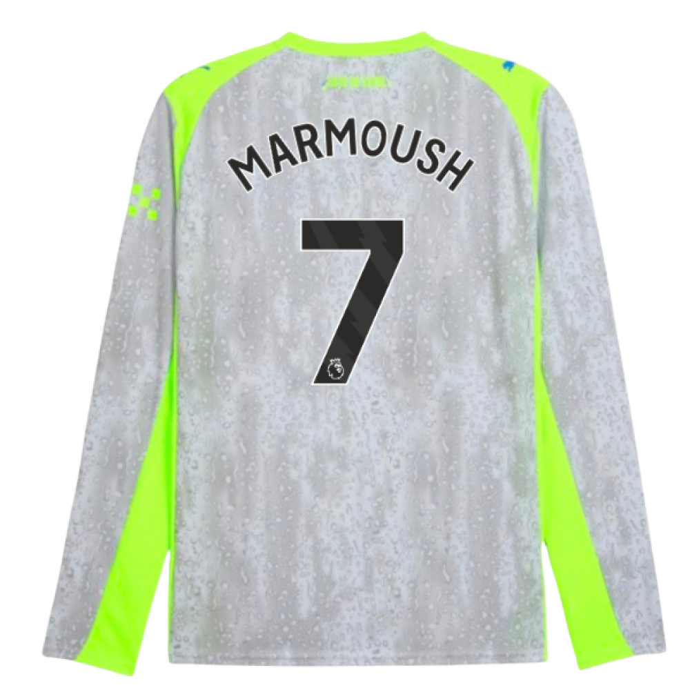 2025-2026 Man City Long Sleeve Third Shirt (Marmoush 7)