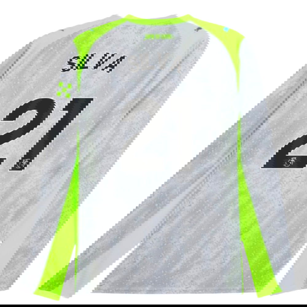 2025-2026 Man City Long Sleeve Third Shirt (Silva 21)