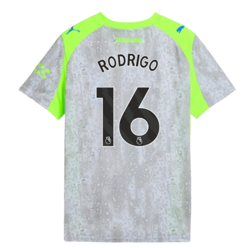 2025-2026 Man City Third Shirt (Kids) (Rodrigo 16)
