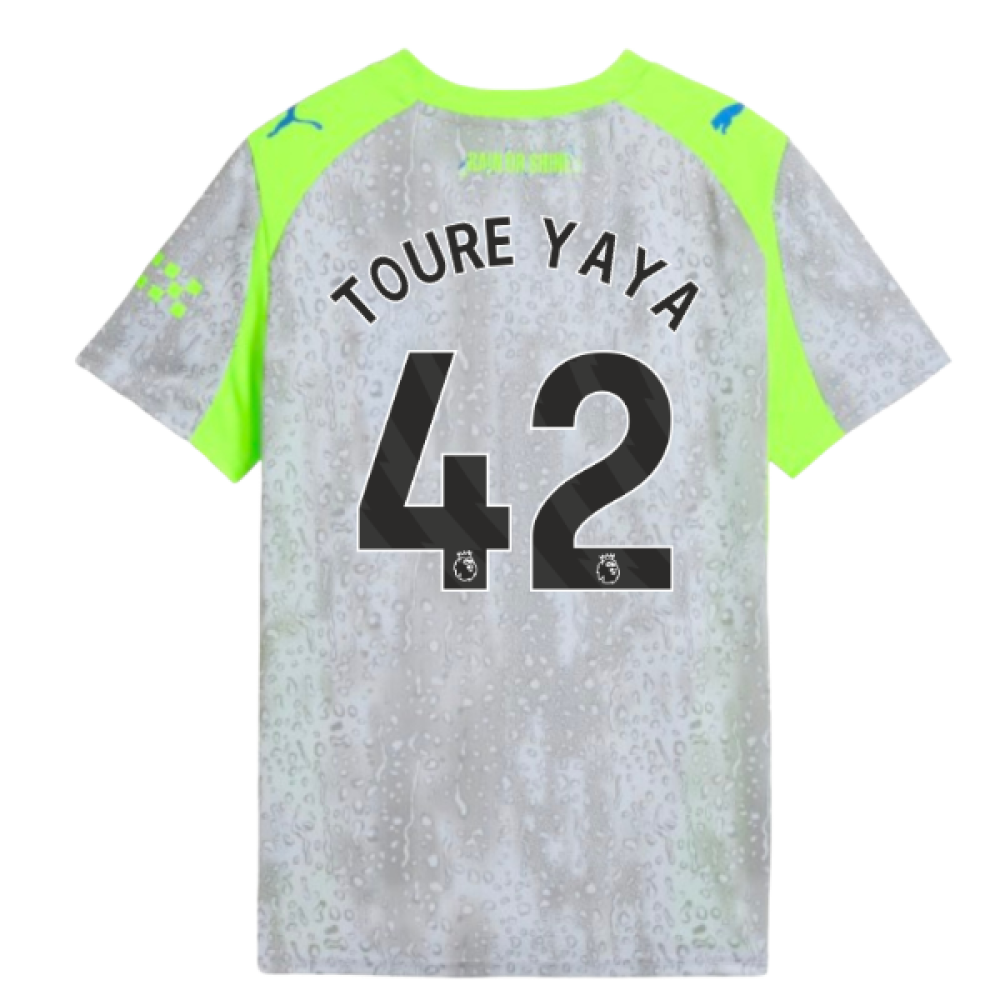 2025-2026 Man City Third Shirt (Kids) (Toure Yaya 42)