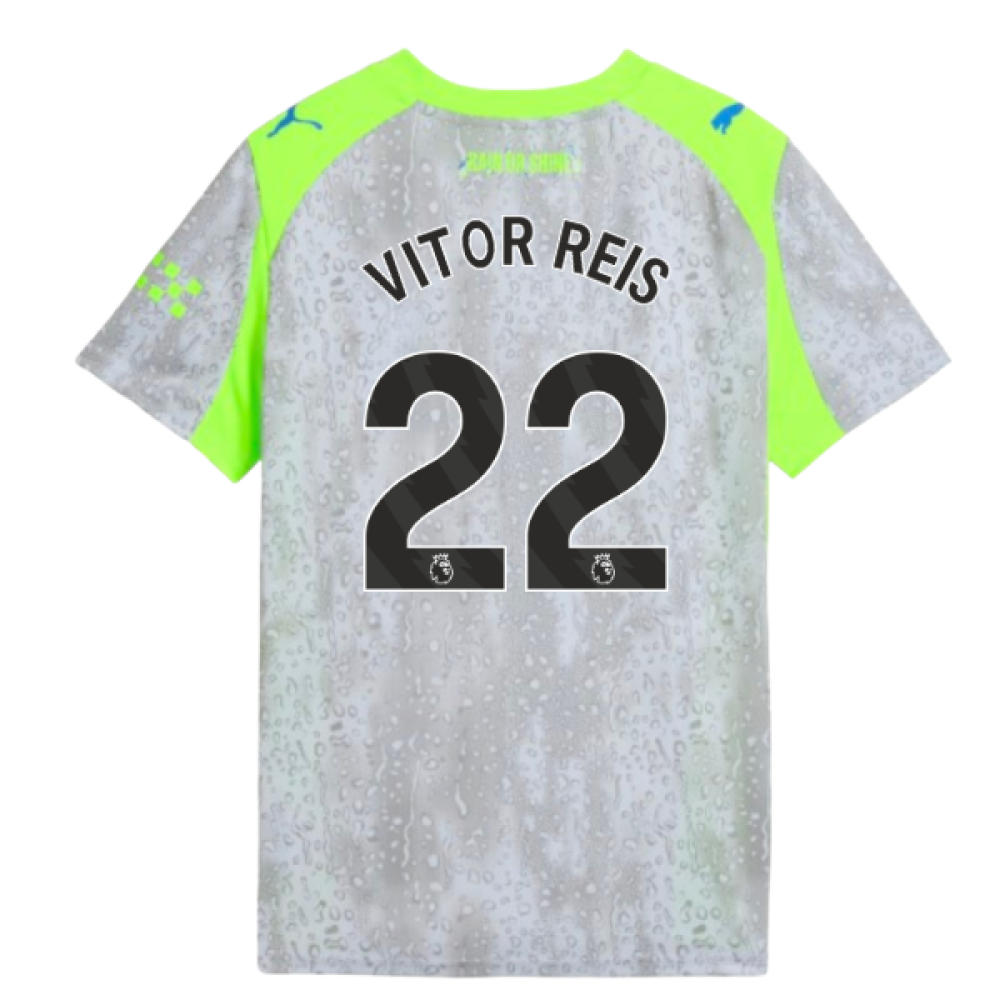 2025-2026 Man City Third Shirt (Kids) (Vitor Reis 22)