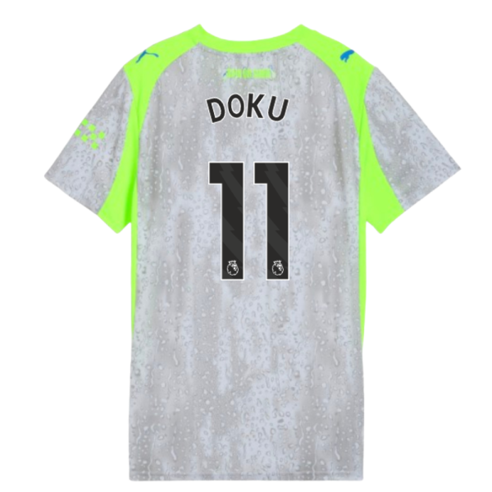2025-2026 Man City Third Shirt (Womens) (Doku 11)