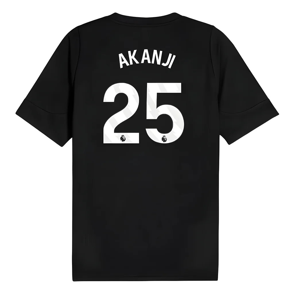 2025-2026 Man City Training Jersey (Black) (Akanji 25)