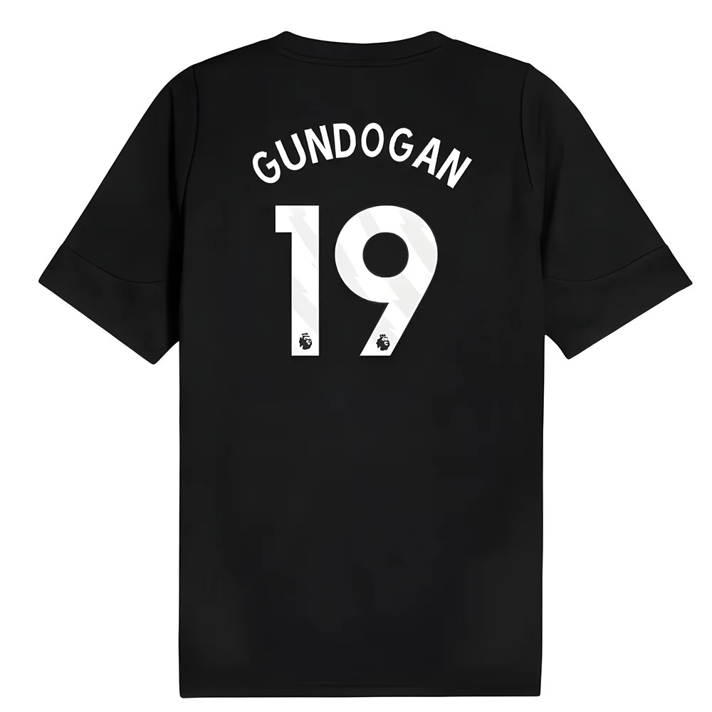2025-2026 Man City Training Jersey (Black) (Gundogan 19)