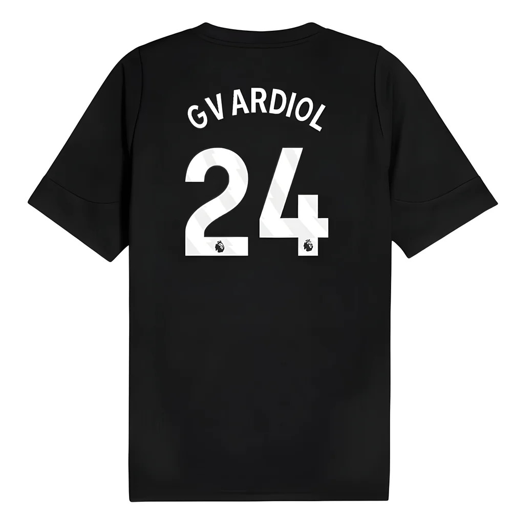 2025-2026 Man City Training Jersey (Black) (Gvardiol 24)