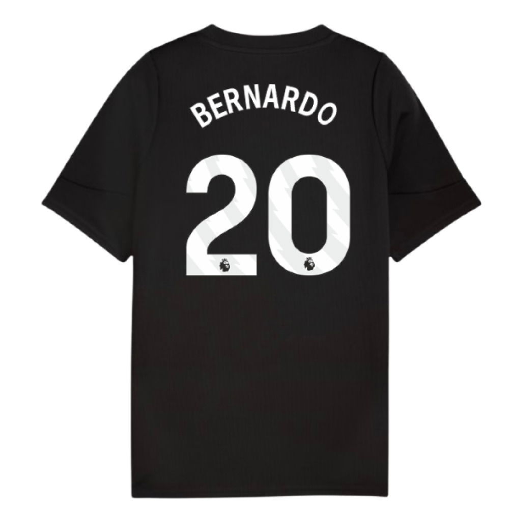2025-2026 Man City Training Jersey (Black) - Kids (Bernardo 20)