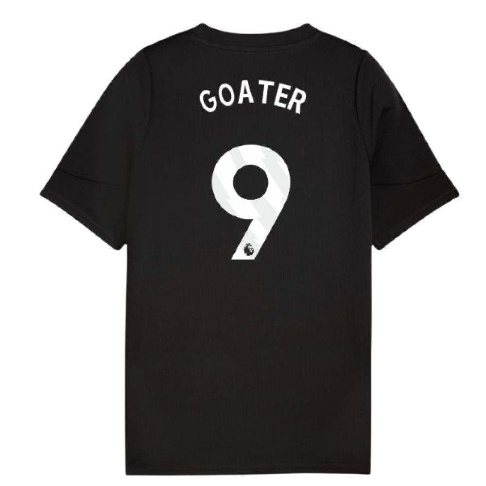 2025-2026 Man City Training Jersey (Black) - Kids (Goater 9)