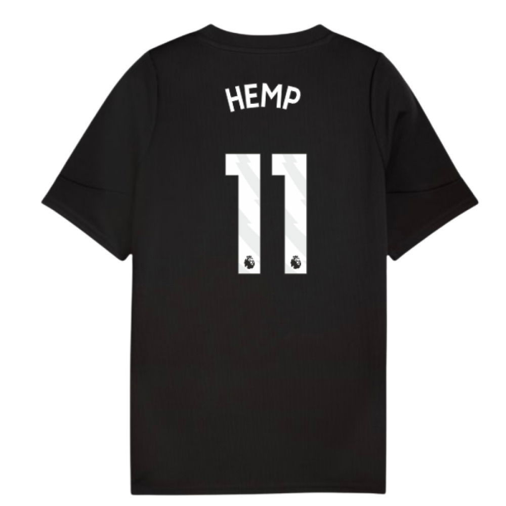 2025-2026 Man City Training Jersey (Black) - Kids (Hemp 11)