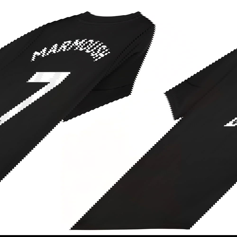 2025-2026 Man City Training Jersey (Black) - Kids (Marmoush 7)
