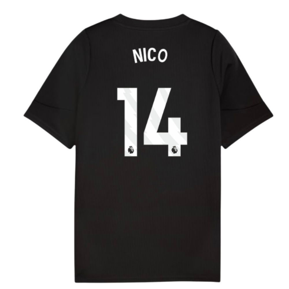 2025-2026 Man City Training Jersey (Black) - Kids (Nico 14)