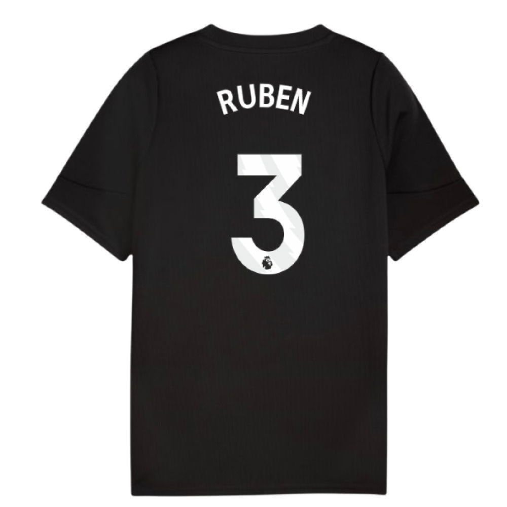 2025-2026 Man City Training Jersey (Black) - Kids (Ruben 3)