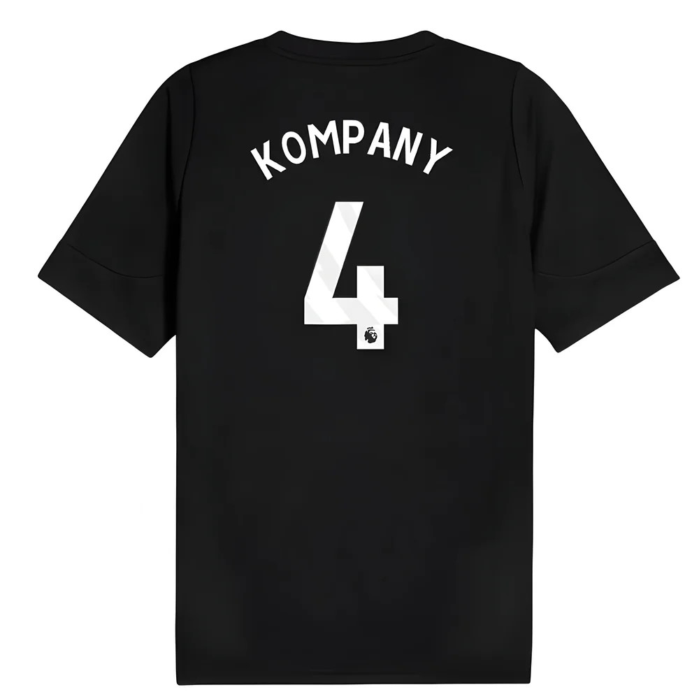 2025-2026 Man City Training Jersey (Black) (Kompany 4)