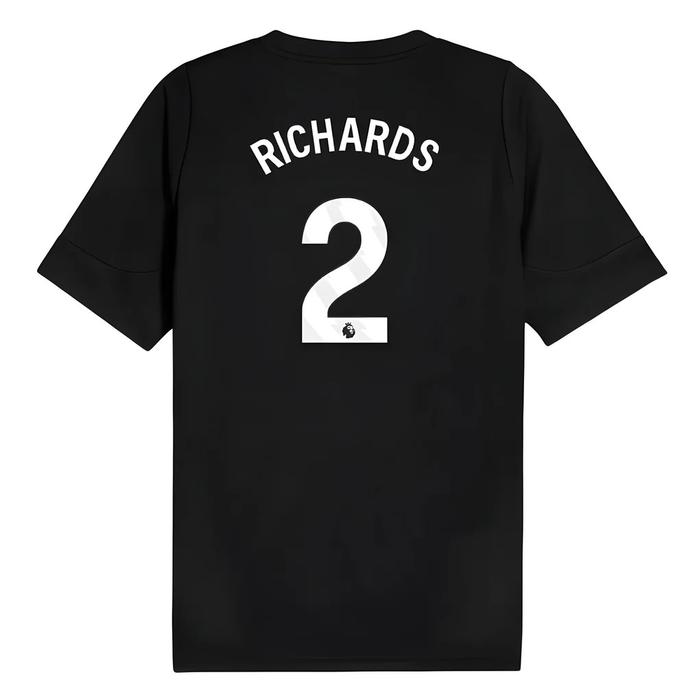 2025-2026 Man City Training Jersey (Black) (Richards 2)